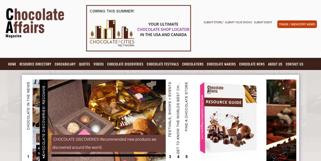 Chocolate Affairs Magazine Launches International Website