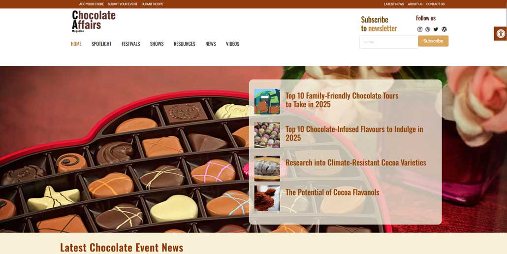 Chocolate Affairs Magazine Unveils Revamped Website: The Sweetest Hub for Chocolate Enthusiasts