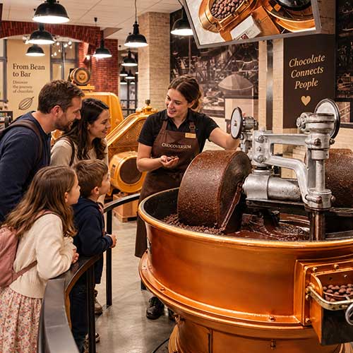 Chocolate Museum Machine Demonstration