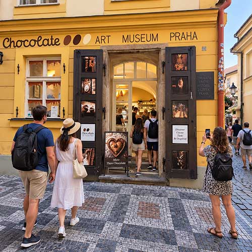 Chocolate Art Museum Prague Entrance