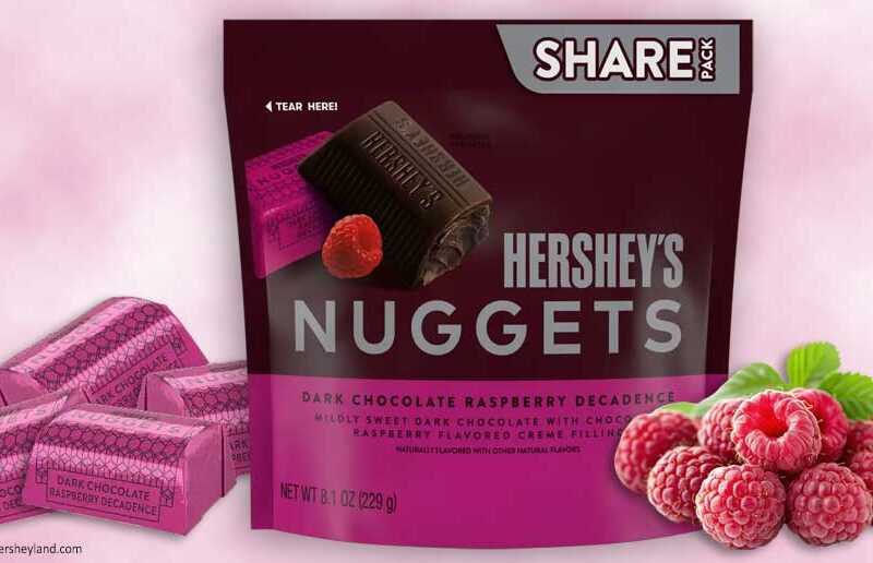Hershey’s Dark Chocolate Raspberry Nuggets Launch 2026