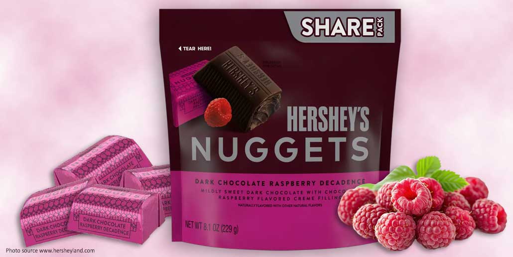 Hershey’s Dark Chocolate Raspberry Nuggets Launch 2026