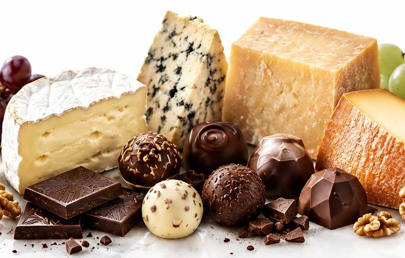 Canadian chocolate-and-cheese board