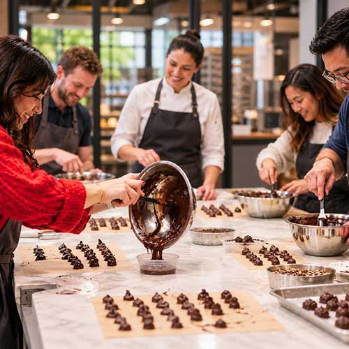 dandelion-street-factory1 Chocolate Truffle Workshop Delight