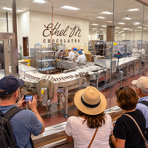 ethel2 Chocolate Factory Tour Viewing Gallery